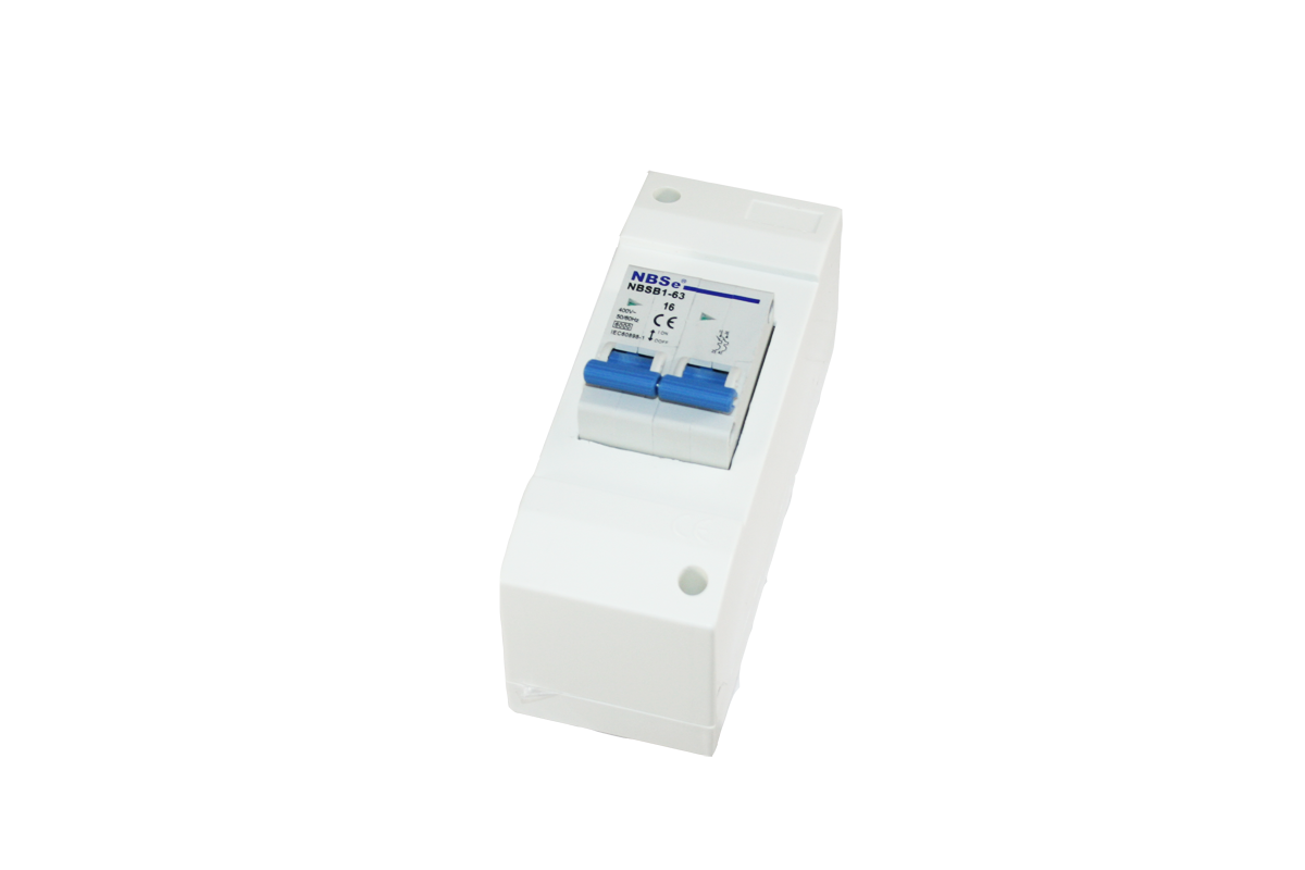 Ngk zekeriast 2-module met dubbelpolige zekeringautomaat b16a