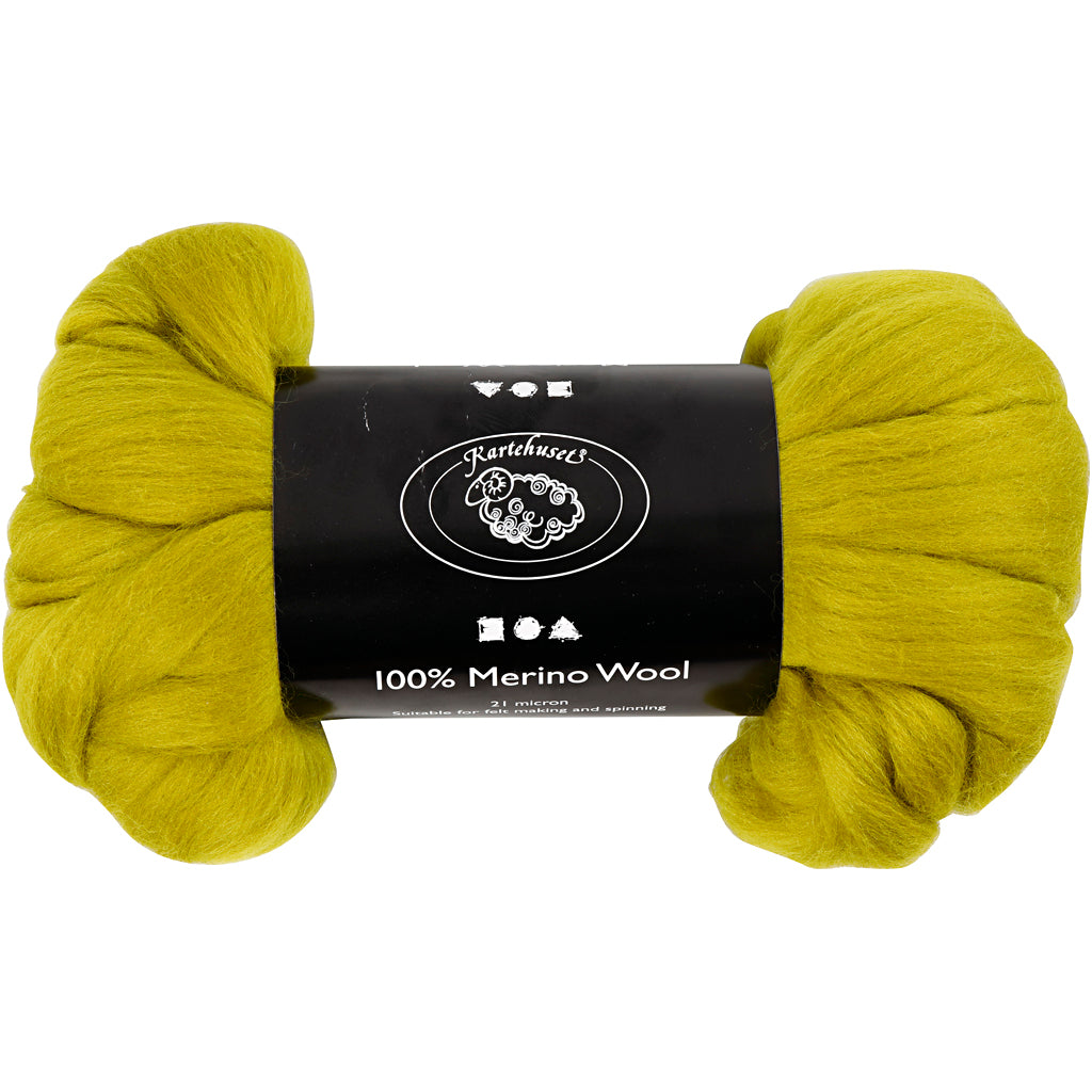 Lana merino Creative Company, spessore 21 my, limone, 100 gr 1 scatola