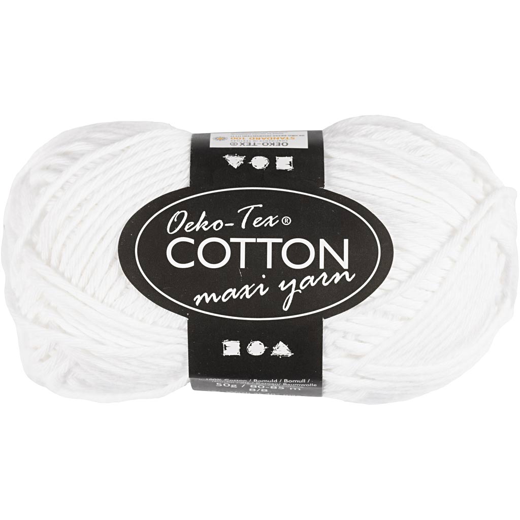 Creative Company Cotton Garen, White, 50gr, 170m