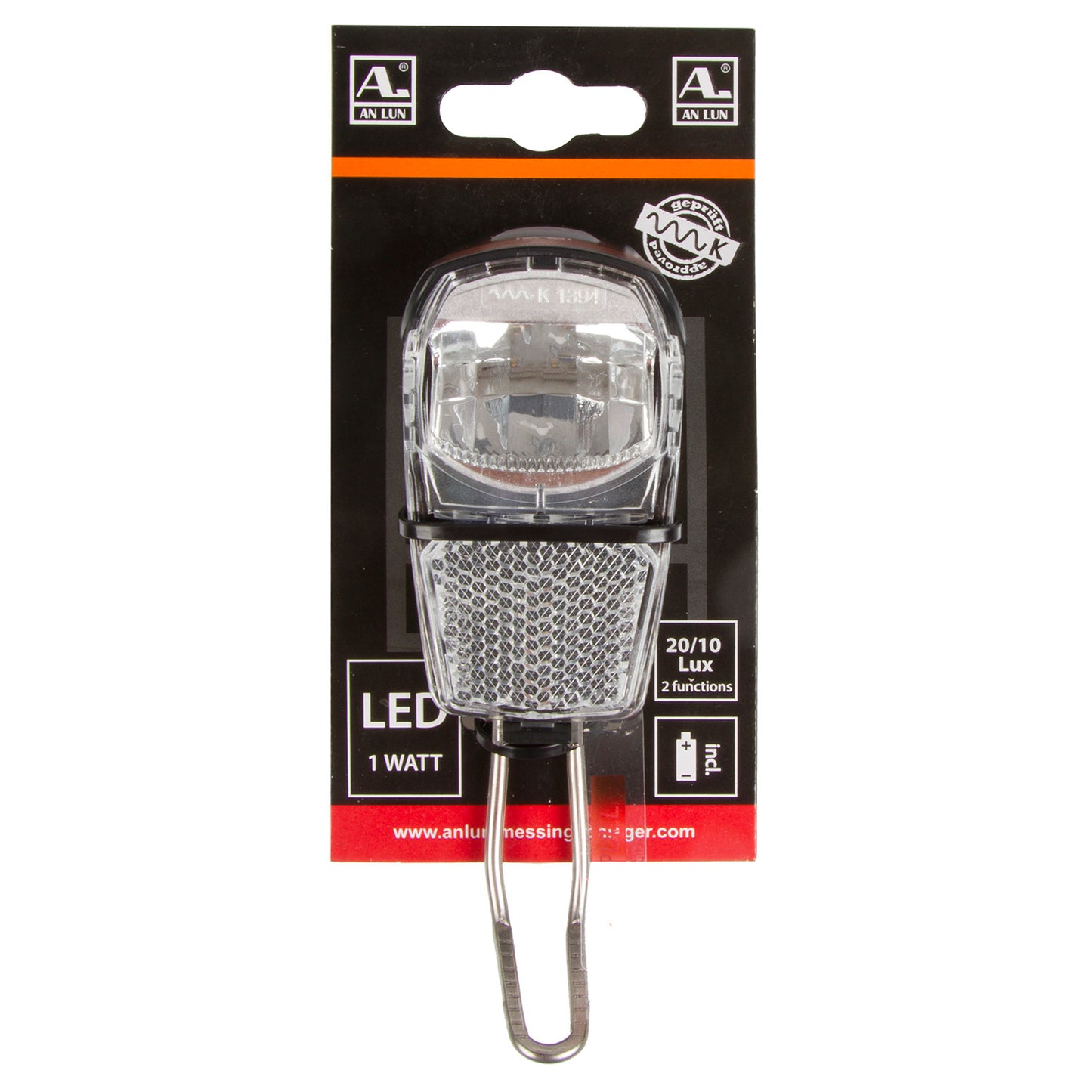 Un faro LUN a LED a forcella per batteria 20 10 Lux sulla mappa