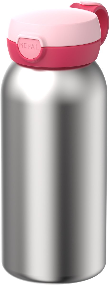 Botella térmica Mepal con tapa abatible campus - 500 ml - botella de agua de acero inoxidable - a prueba de fugas - tapa higiénica - rosa frío