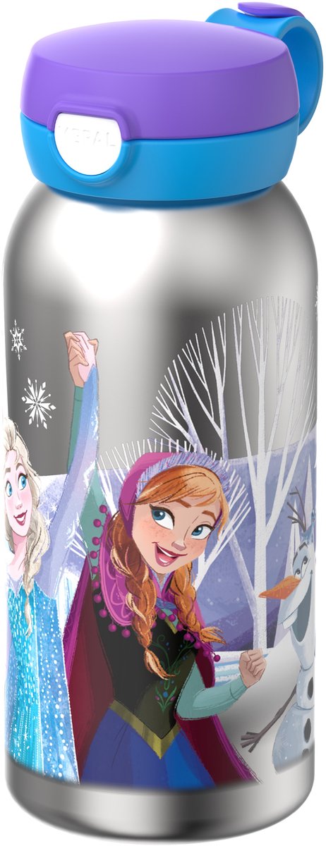 Botella térmica Mepal con tapa abatible campus - 500 ml - botella de agua de acero inoxidable - hermética - tapa higiénica - frozen friends