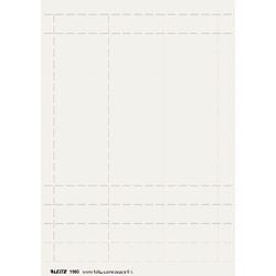 Strisce cavaliere Leitz bianco cartone da 25 pezzi