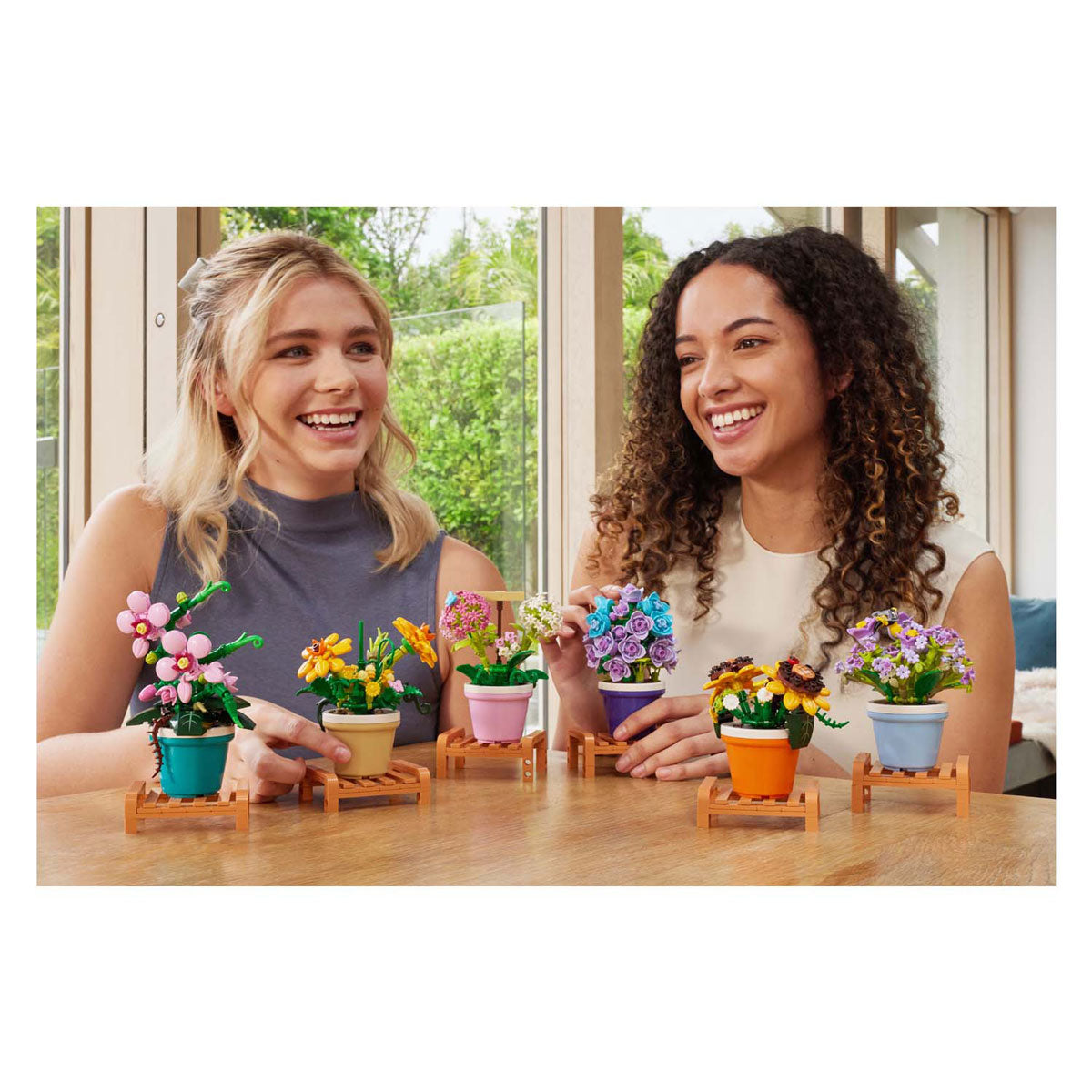 Plantación de macetas de ladrillos máximos