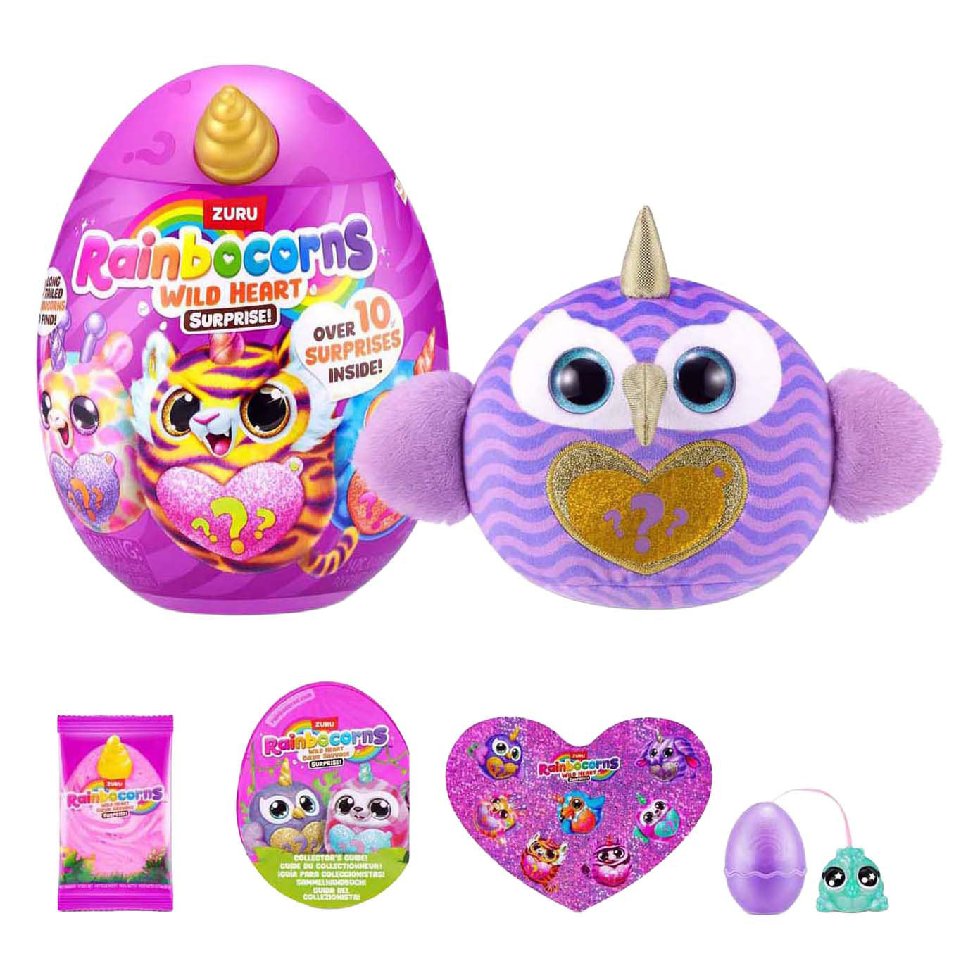 Rainbocorns corazón brillante corazón salvaje sorpresa surtido | 6 piezas