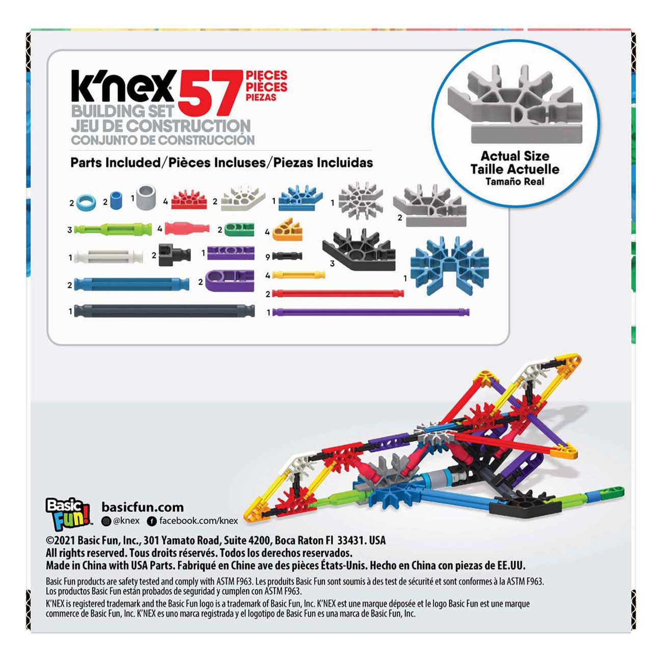 K'NEX BOUWSET JET, 57DLG.