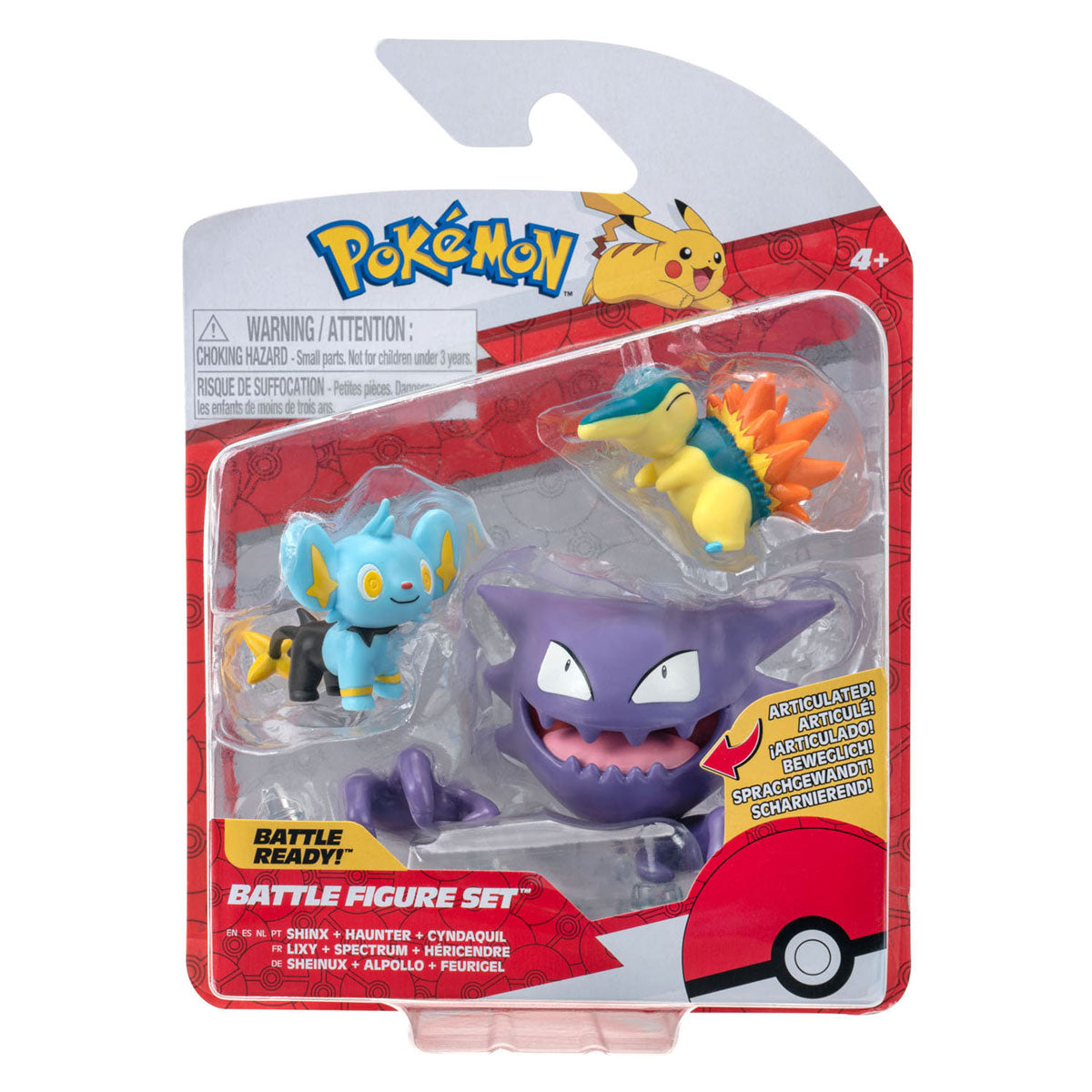 Boti Battle Figura Play Set Shinx, Cyndaquil, Haunter