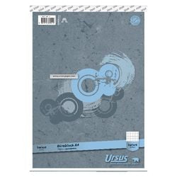Quaderno Ursus grigio a4 a quadretti 100 pagine