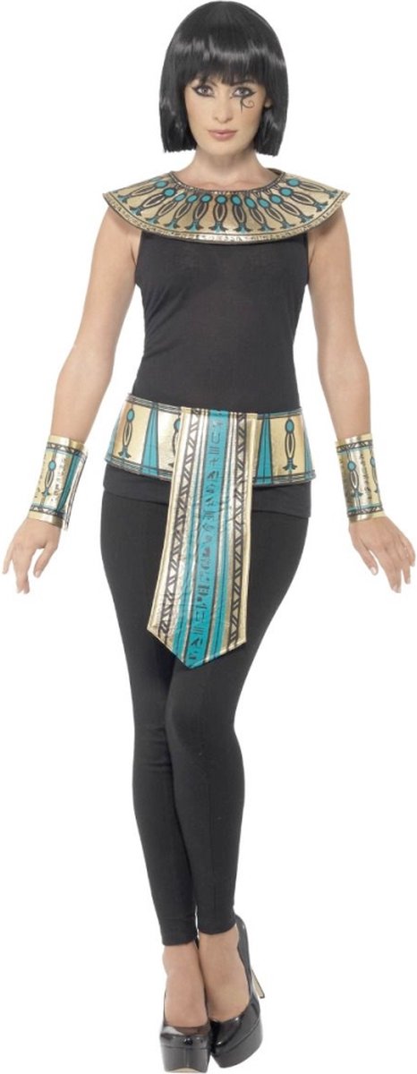 Smiffys - egyptian kostuum accessoire set - goudkleurig