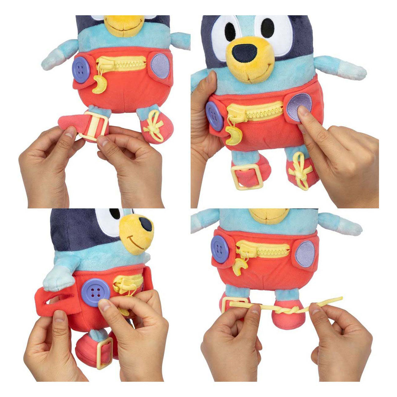 Vestito azzurro per bebè Spectron e gioca a peluche