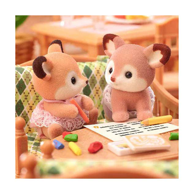 Epoch Famiglie Sylvanian Tweling Herten