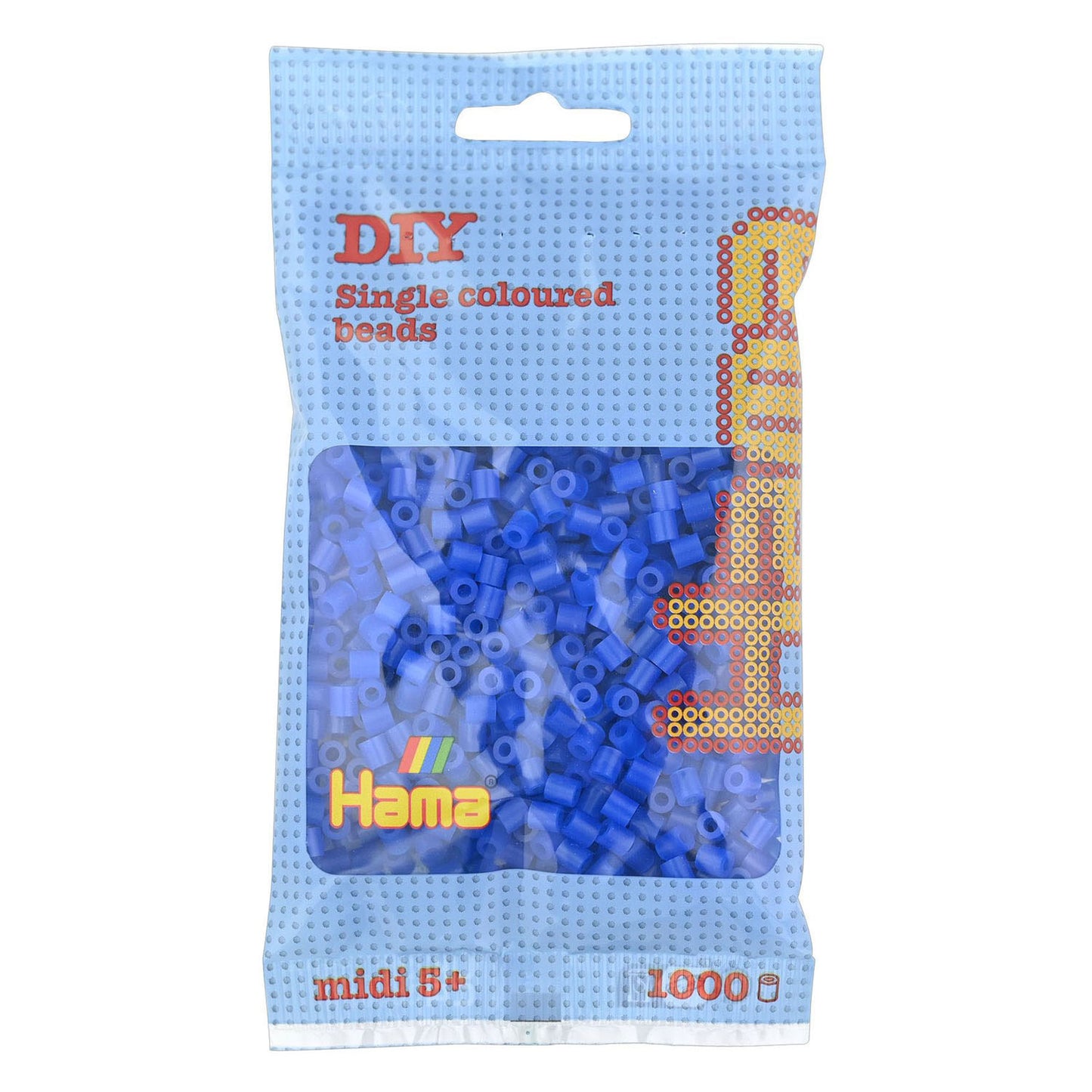 Hama Iron Beads 1000 piezas neón azul
