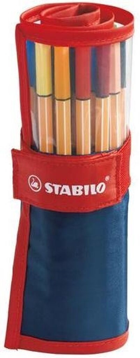 Stabilo point 88 - fineliner premium 0,4 mm - set di rulli - con 25 colori diversi