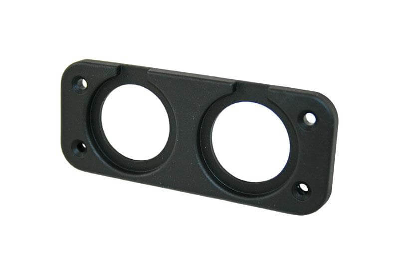 Telaio di montaggio per linea elettrica 2x nero