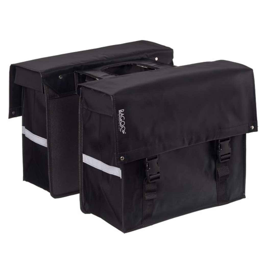 Bagoo Doppio sacchetto per biciclette bisonyl contenuto nero 46l