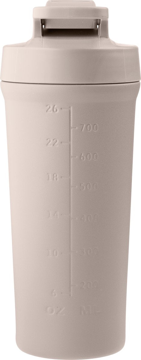 Aya ida - shaker bottle - drinkfles - sport - fitness - shakebeker - 750ml - cream beige