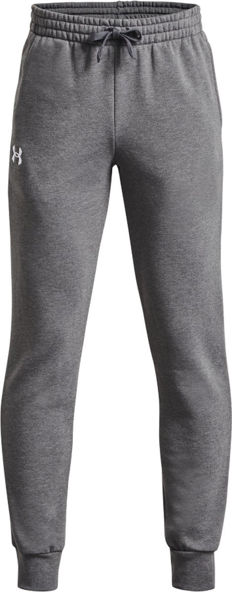Under Armour UA Rival Fleece Joggers-Gris Pantalones deportivos para niños - Castlerock Light Heather - Blanco