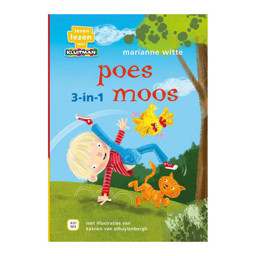 Uitgeverij Kluitman Poes Moos 3 en 1 Avi M3