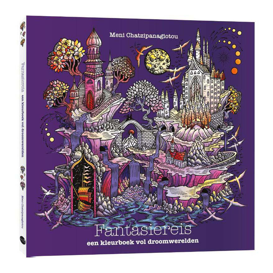 Libro da colorare del viaggio fantasy dell'editore Kluitman