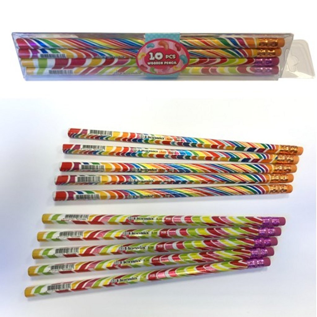 Semplicemente per bambini semplicemente per la matita HB con gomma 10 pezzi