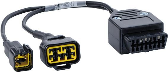 El adaptador de Hella Gutmann conecta HGS solo Kawasaki Pin 4+8