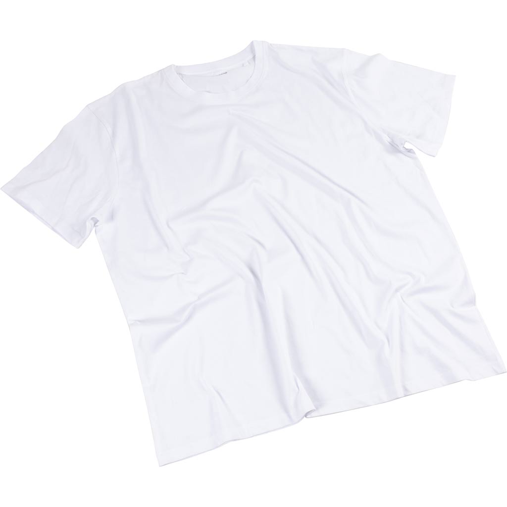 Camisetas de la empresa Creativ, anchura: 60 cm, talla xx-large, cuello redondo, 145 gr, blanco, 1 unidad