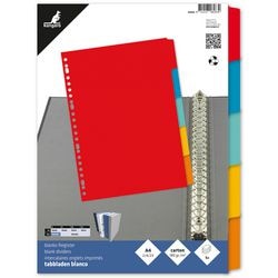 Pestañas de colores canguro p405m cartón a4 180g m2 5 piezas 23 agujeros reciclado