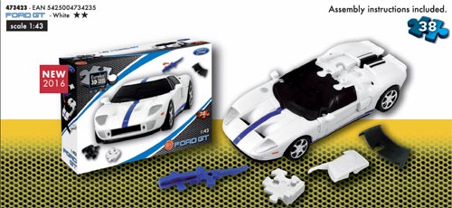 Rompecabezas 3D de un Ford GT 38 piezas
