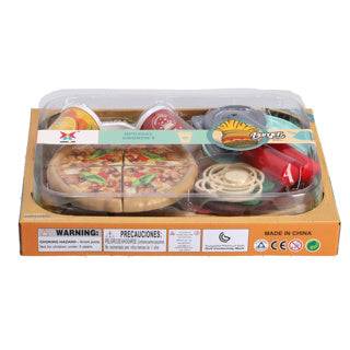 Pizza set di cibo