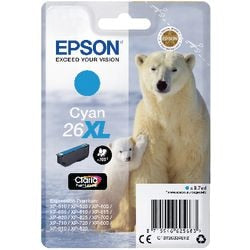 Cartucho de tinta cian epson 26xl