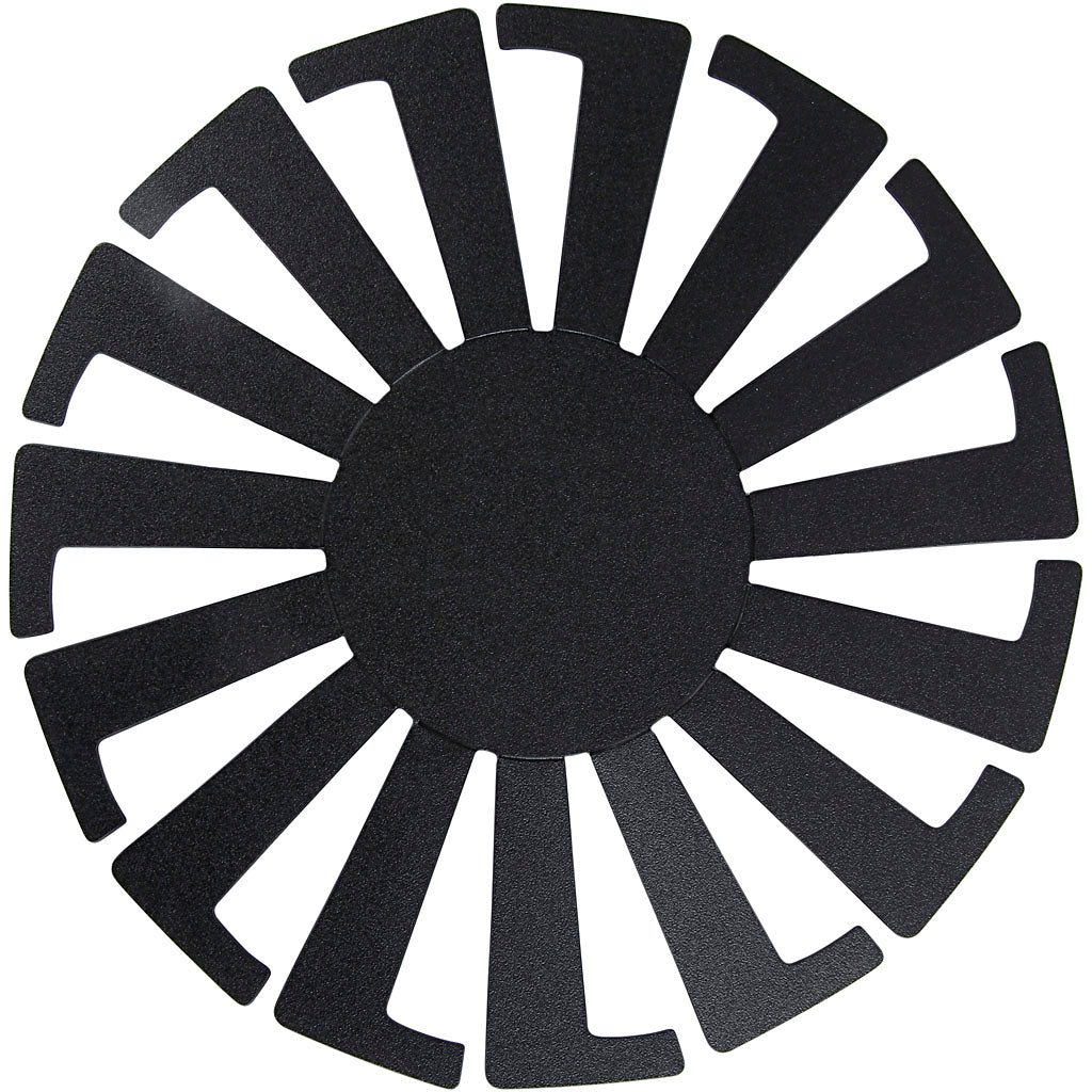 Plantilla para cestería Creativ Company, h: 8 cm, p 14 cm, negro, 10 piezas 1 caja