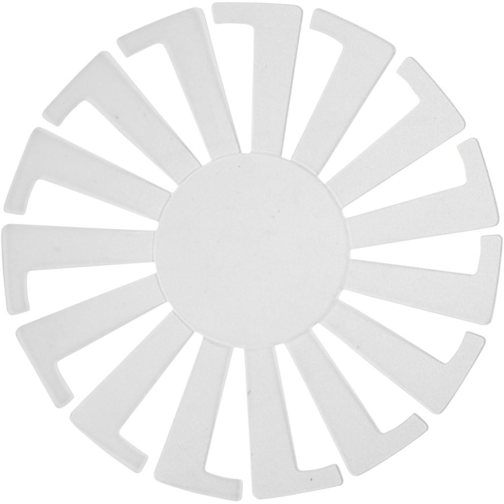 Modello per intrecciare cesti Creativ Company, h: 6 cm, d 8 cm, trasparente, 10 pezzi 1 scatola