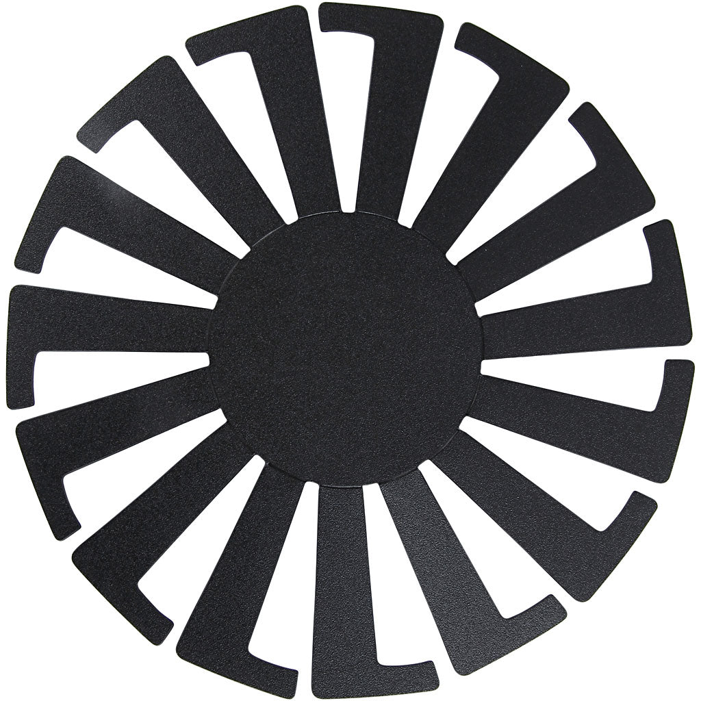 Modello per intrecciare cesti Creativ Company, h: 6 cm, d 8 cm, nero, 10 pezzi 1 scatola