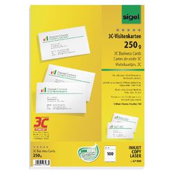 Biglietti da visita Sigel 250g mq alto bianco