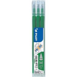 Recambio rollerball pilot frixion 0.4mm borrable verde pack 3 piezas