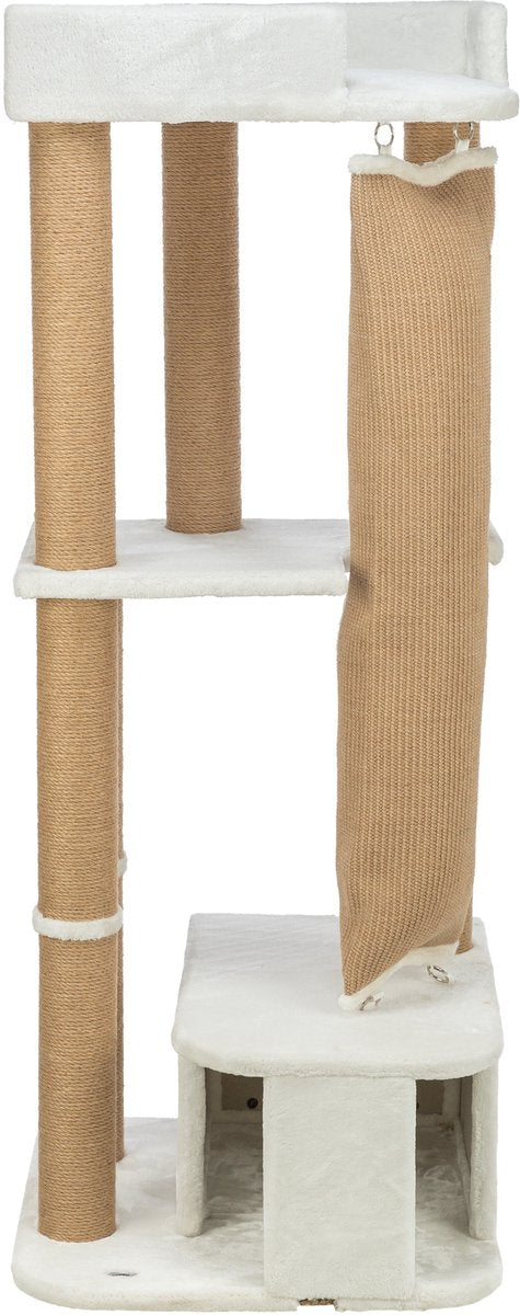 Trixie active - poste rascador - blanco - 58x38x150 cm