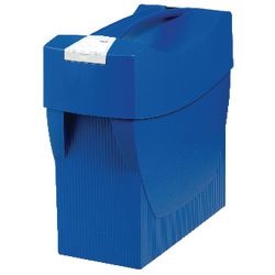 Scatola portaoggetti per cartelle battenti in polistirolo 397x154x347mm blu