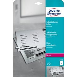 Pellicola autoadesiva Avery zweckform A4 trasparente