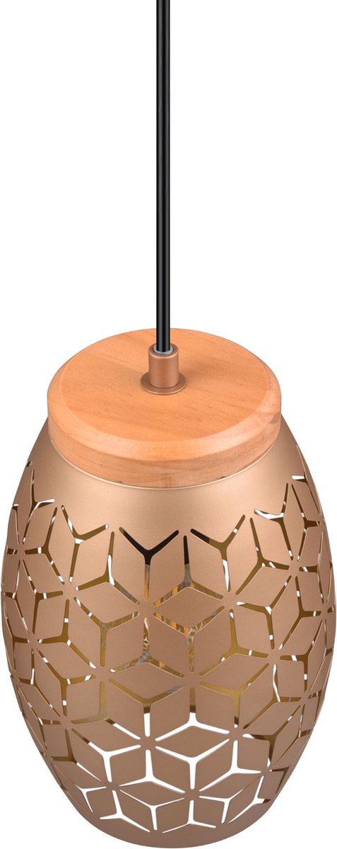 Rl live your light reality bidar - hanglamp - koffie - excl. 1x e27 28w