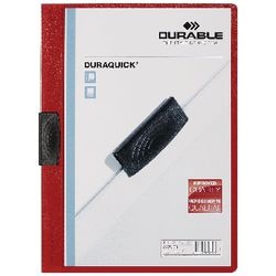 Cartella con clip duraquick durevole 2270 plastica a4 rossa