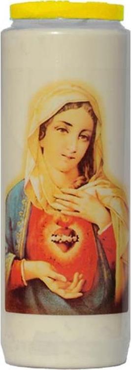 Spaas 1074094 - Bruciatore 9 giorni bianco + adesivo h. maria | 5 pezzi