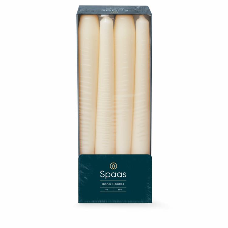 Spaas 1074085 - candela da cena x8 - avorio | 10 pezzi