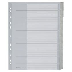 Pestañas de polipropileno a4 en blanco gris Leitz