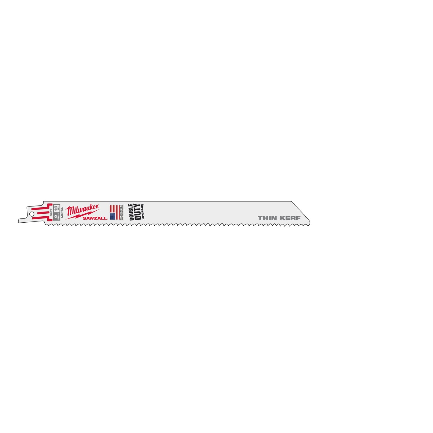 Hojas de sierra alternativa Milwaukee | corte fino | metales | 300 mm x 18 ppp | 5 piezas - 48475189