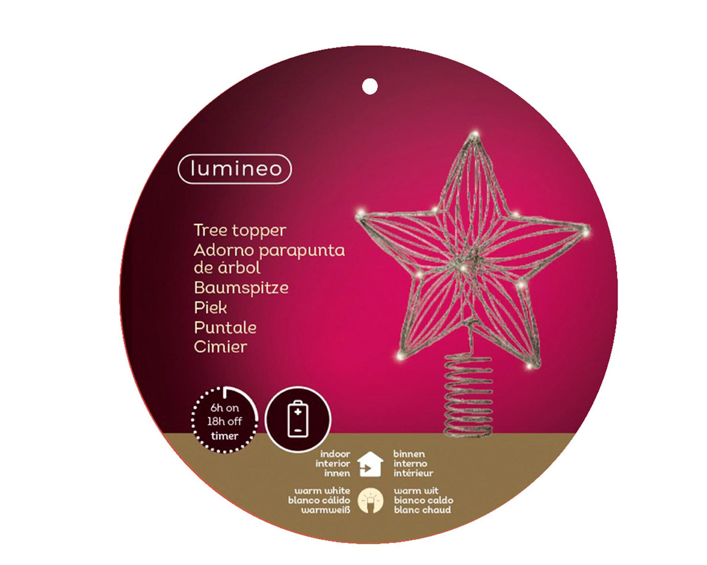 Visiera Lumineo con illuminazione LED 25cm