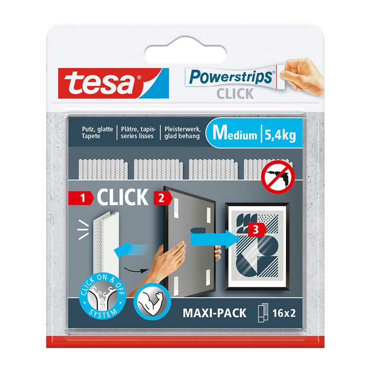 Tesa 1074179 - Prese multiple a scatto 16x2 m | 6 pezzi