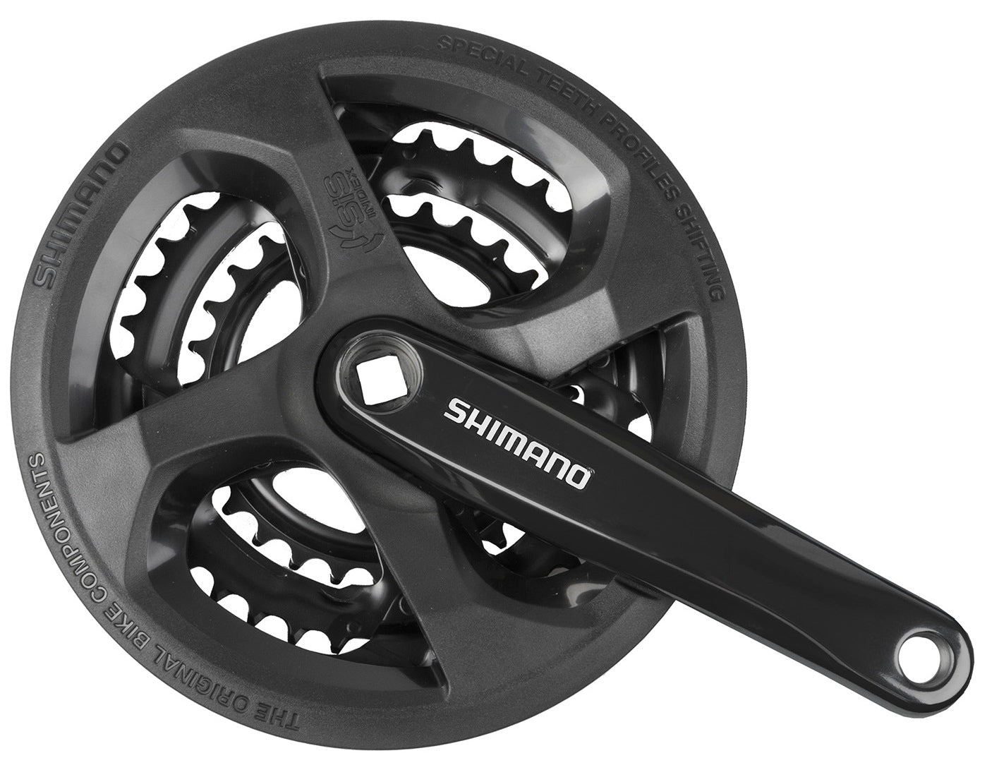 Shimano Cranket FC-Ty301 48x38x28t -4 mm 170 mm 6-8 Velocidad Negro