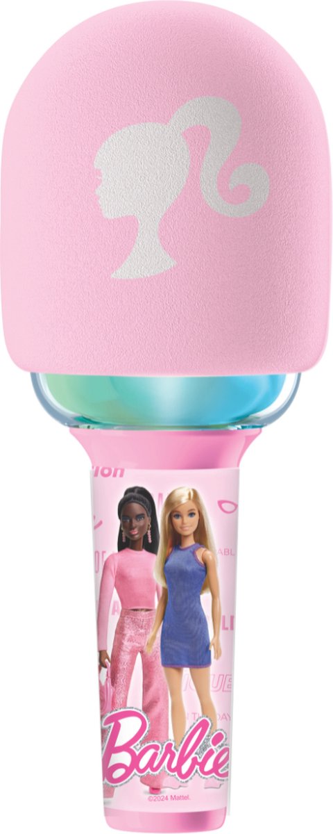 Microfono karaoke Barbie Lexibook - microfono con effetti sonori e luminosi