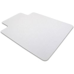 Alfombrilla para silla office depot rectangular con parte frontal transparente