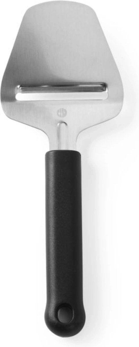 Cortadora de queso tradicional Hendi – cuchillo cepillador ancho – ideal para quesos duros – negro – 200 mm